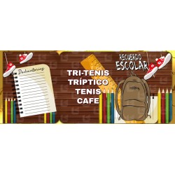Triptico Tenis es un folder resistente y con un diseño llamativo