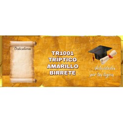 Tri Amarillo Birrete es un folder resistente y con un diseño llamativo
