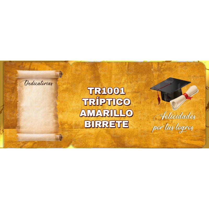 Tri Amarillo Birrete es un folder resistente y con un diseño llamativo Tri Amarillo Birrete es un folder resistente y con un diseño llamativo