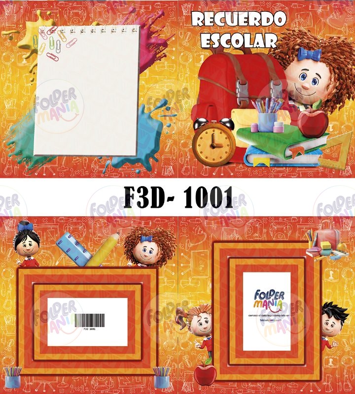 Dípticos 3D escolares
