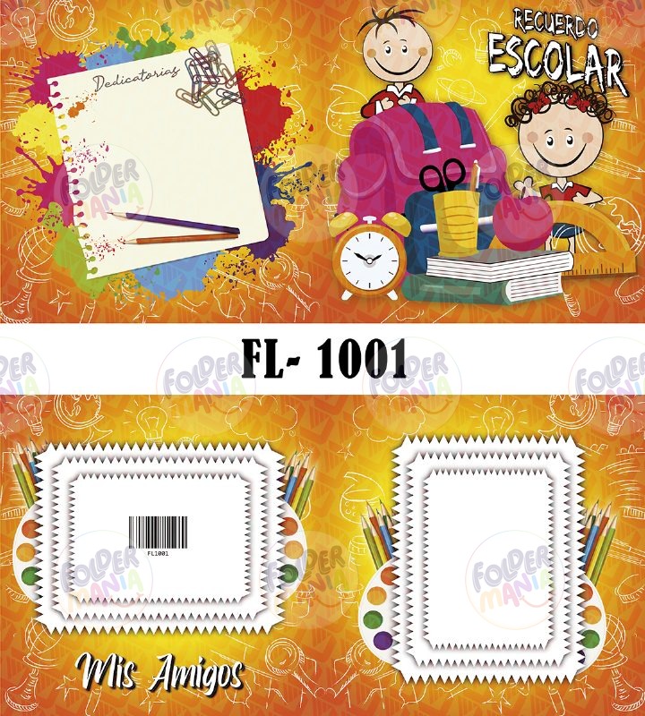 Dípticos y folders escolares