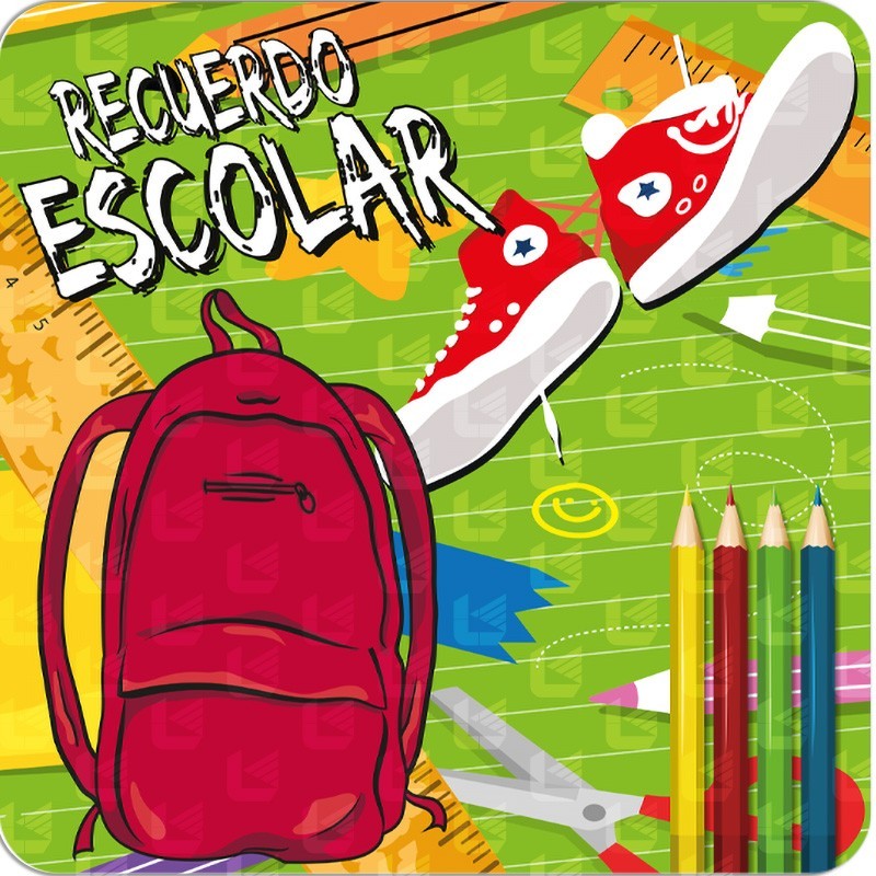 Folder Mochila Fondo Verde