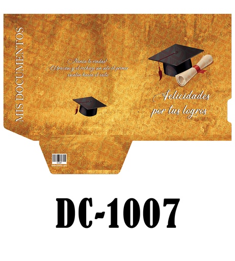 [DC1007] documentos Birrete dorado